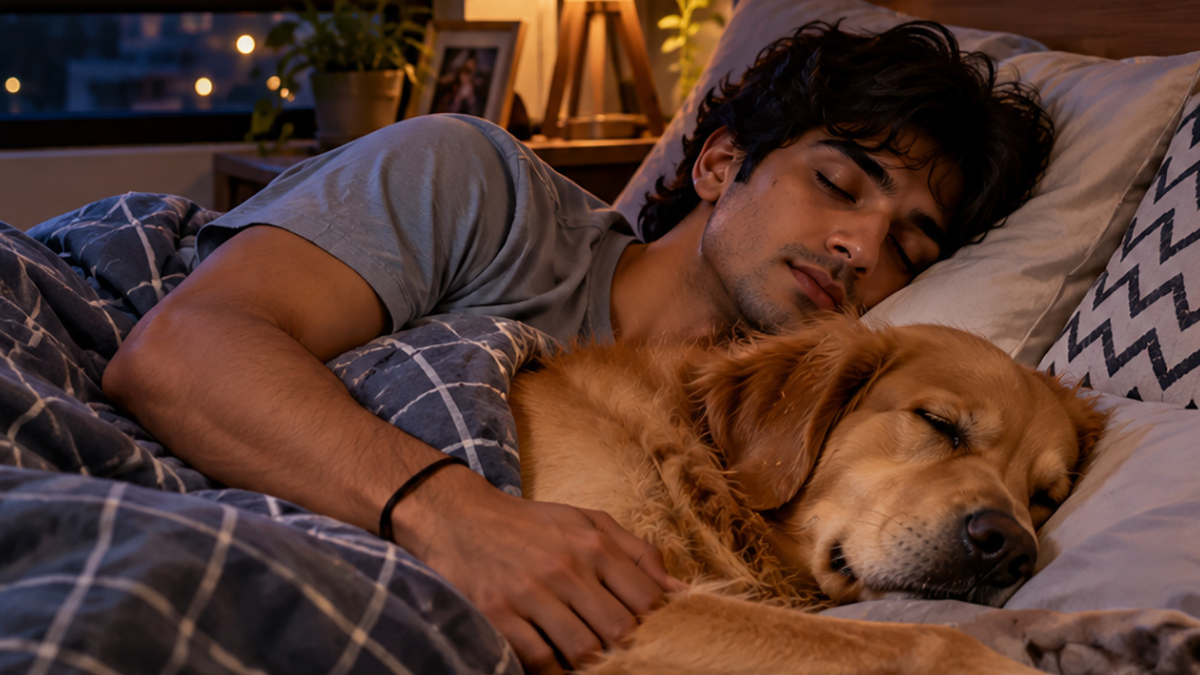 डॉगी के साथ बेड शेयर करने की झिझक छोड़ें ये आपकी नींद के लिए है फायदेमंद